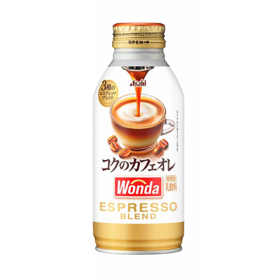 Asahi朝日-WONDA深煎特濃牛奶咖啡 370g x6支