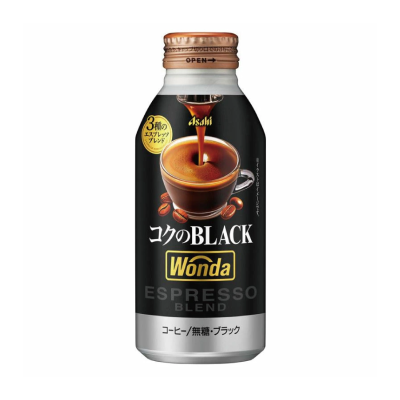 Asahi朝日-WONDA深煎無糖黑咖啡 400g x6支