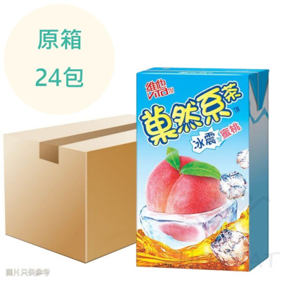 (特價)菓然系 冰震蜜桃茶 250ml x24包 原箱 (特價)菓然系 冰震蜜桃茶 250ml x24包 原箱