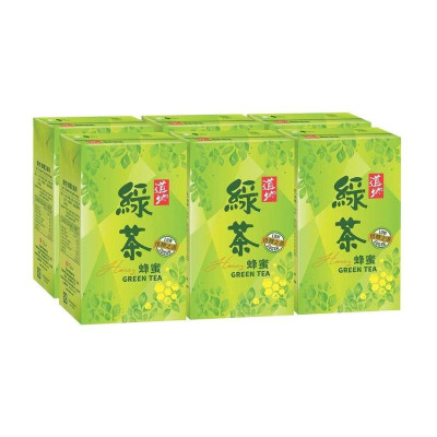250ML 道地 蜂蜜綠茶 250ml x6包