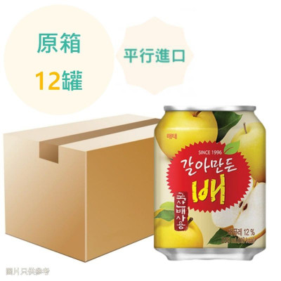 (特價) Haitai 海太-韓國 梨肉果汁飲品 (粒粒梨肉) 238ml x12罐 原箱