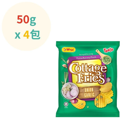 威斯比WISE - 洋蔥蒜味薯片 ( 50g x4包 )