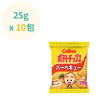 卡樂B 薯片 - 燒烤味     ( 25g x10包 )    卡樂B 薯片 - 燒烤味     ( 25g x10包 )