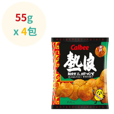 卡樂B 薯片 - 熱浪香辣味 ( 55g  x4包 ) 卡樂B 薯片 - 熱浪香辣味 ( 55g  x4包 )