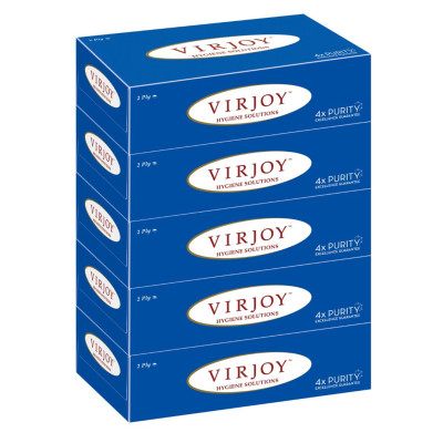 (特價) Virjoy 唯潔雅 2層盒裝面紙 5盒裝