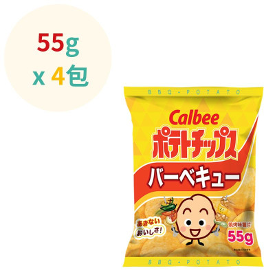 卡樂B 薯片 - 燒烤味 ( 55g x4包 ) 卡樂B 薯片 - 燒烤味 ( 55g x4包 )